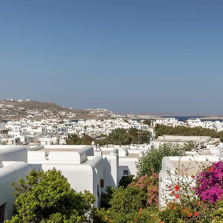 Callisti With Pool View And Calypso Upper Floor With Sea View Apartment Mykonos Town